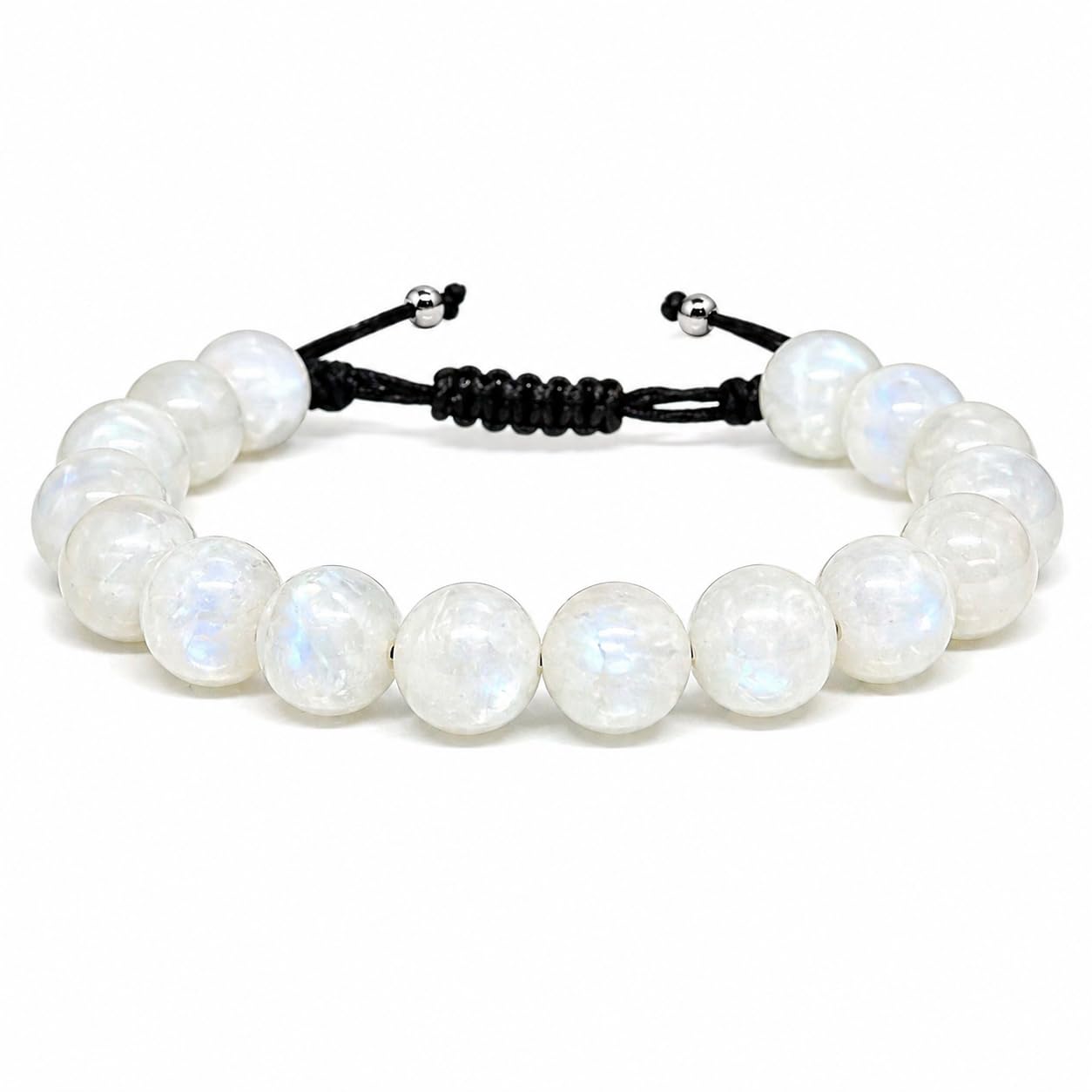 Genérico Pulsera Piedra de Luna Natural – Intuición & Armonía Interior | Joyería Hecha a Mano en España | Plata 925 | Ajustable Unisex | Regalo Elegante