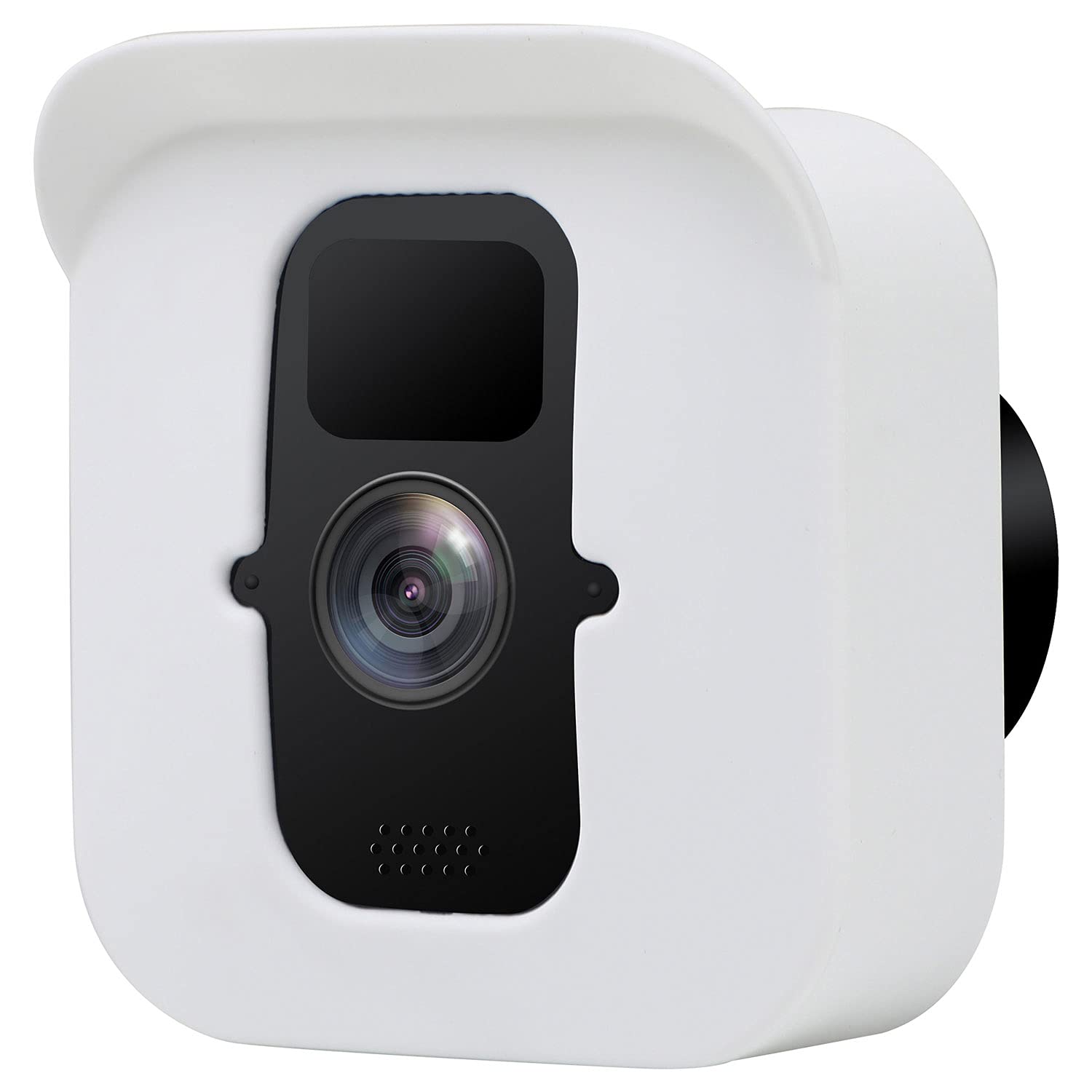 Meffort IncSilicone Skin Case Cover with Sun Glare UV & Weather Protection Camouflage Disguise Covers Compatible with Blink Outdoor Camera (3rd Gen) - White (1 Pack)