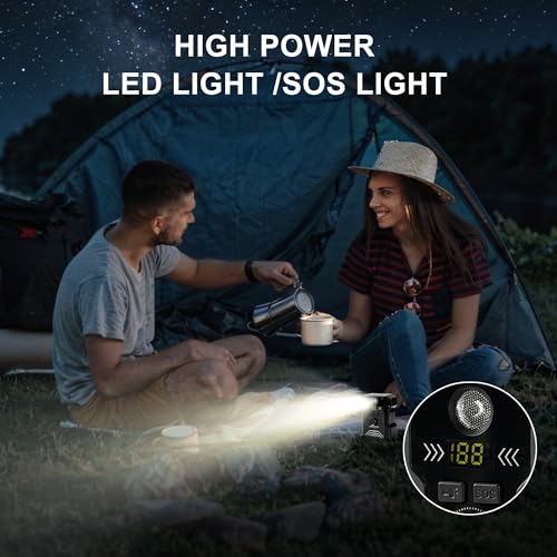 Image of 16000mAh Portable Waist Fan 2 Separate Wearable Waist Fans 18000RPM Powerful Belt Fans Rechargeable Battery operated With 100 Speeds for Jobsite Gardening Camping Outdoor work Travel Essentials