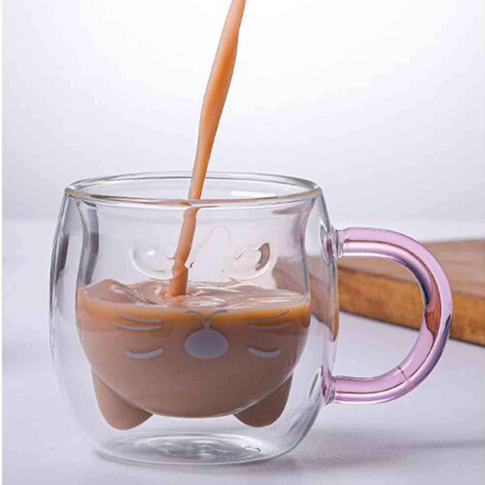 Blanketswarm Lot De 2 Tasses à Café En Verre à Double Paroi Avec