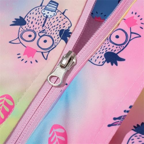 Toddler Girls Fleece Raincoat Hooded Print Zip 𝗪aterproof Outerwear Slim Fit Casual Warm Jacket with Pocket4
