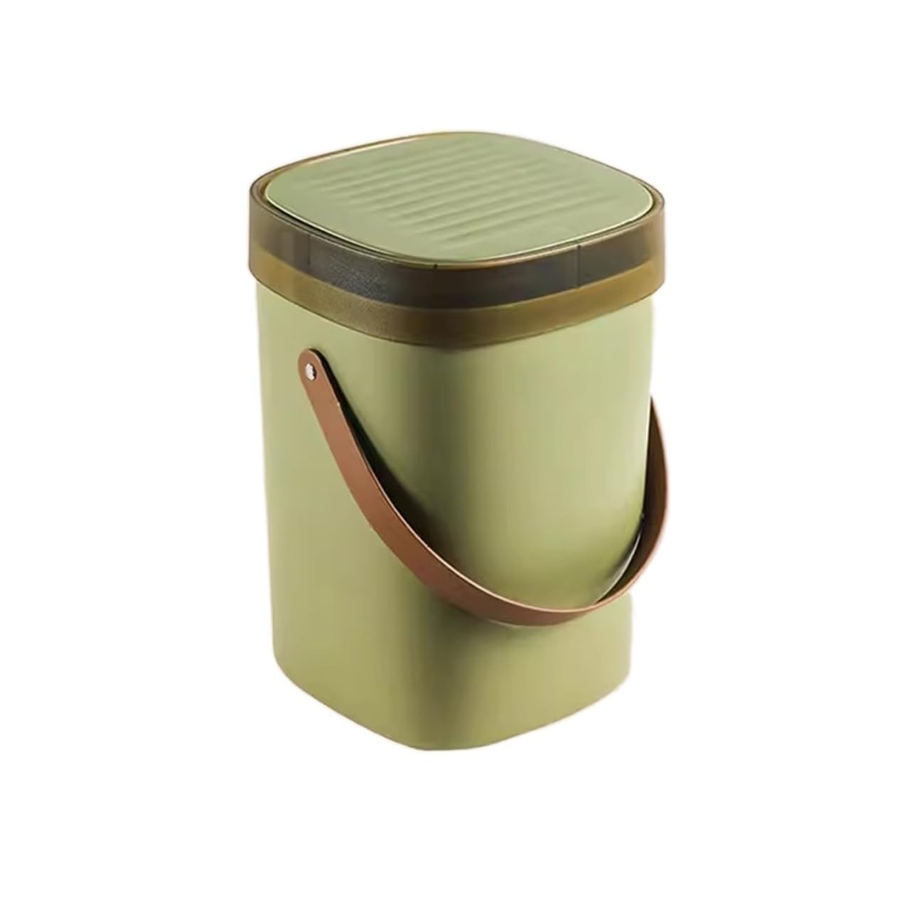 FEELIN Papelera Baño Cubo de Basura Cocina Papelera portátil grande y sencilla for sala de estar, cocina, dormitorio, baño, papelera con tapa Papelera Oficina (Color : A)