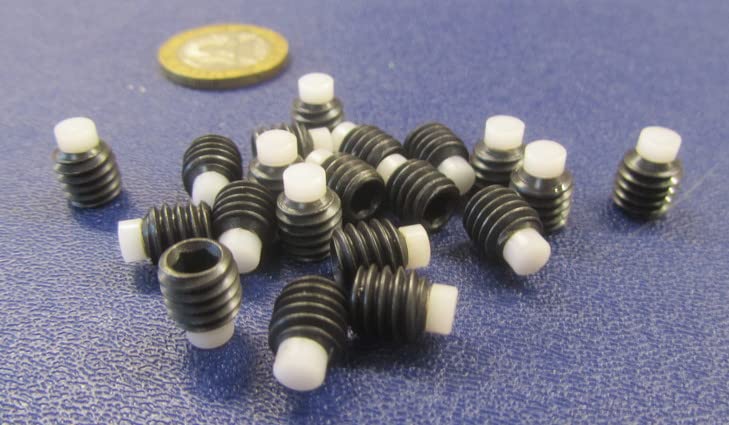 Black Oxide Finish Alloy Steel Nylon Tip Set Screw 5/16"-18 x .312" Thread Length 20 pcs