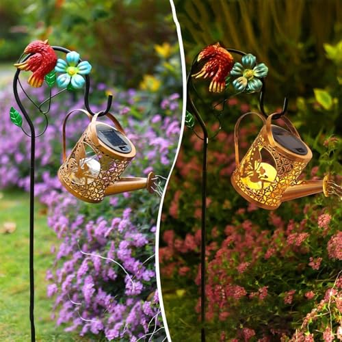 Arrosoir Solaire Décoratif à Oiseaux Cadeau Idéal pour Jardinier
