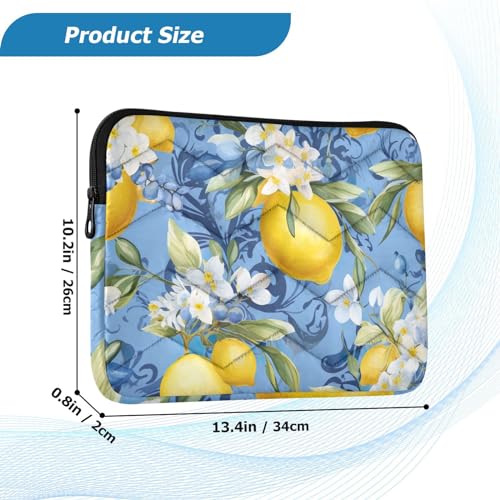 Funda para portátil floral azules 13-14 pulgadas miniatura 3