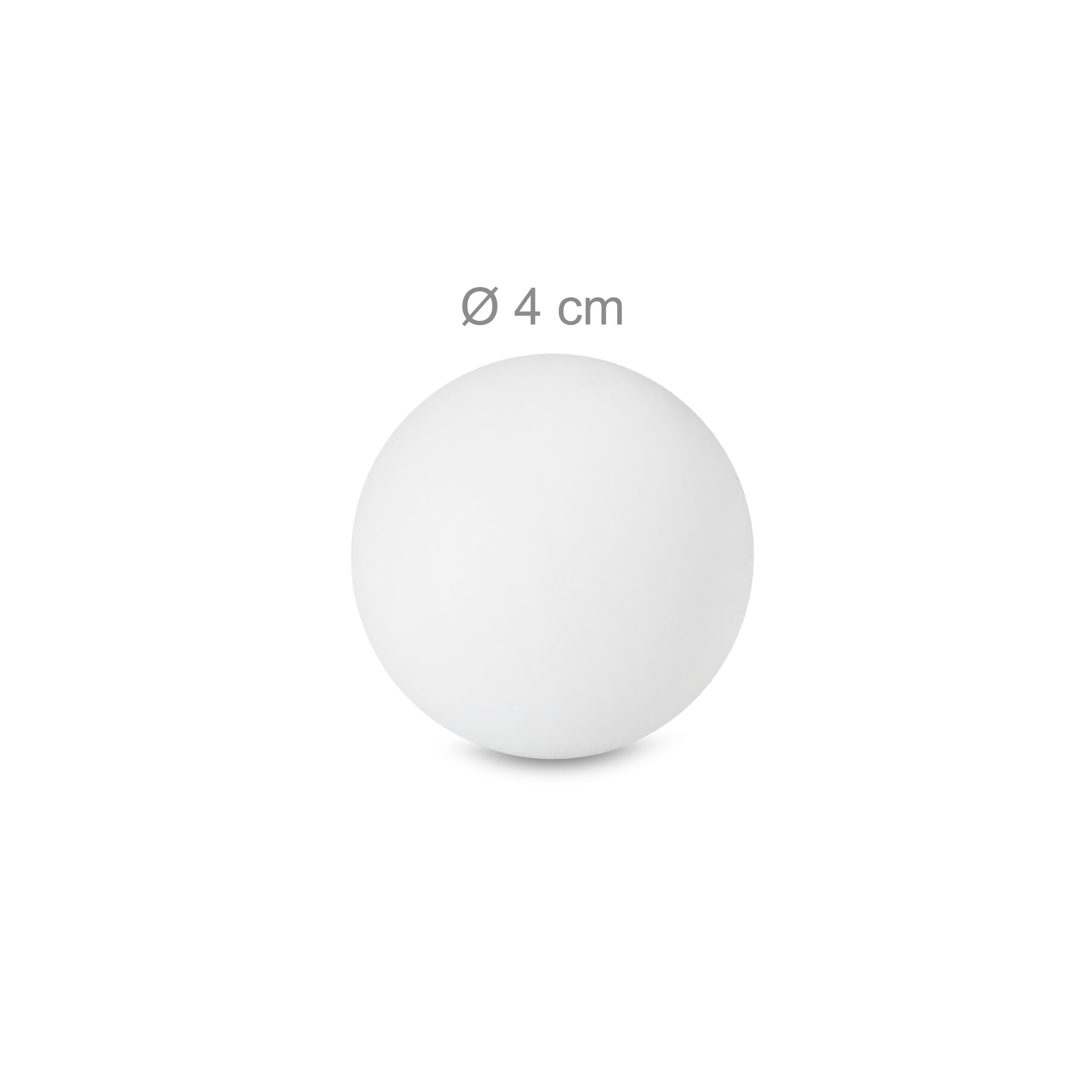 Relaxdays Pelotas Ping Pong 100 Unidades Bolas de Plástico Tenis de Mesa 40 mm Blanco