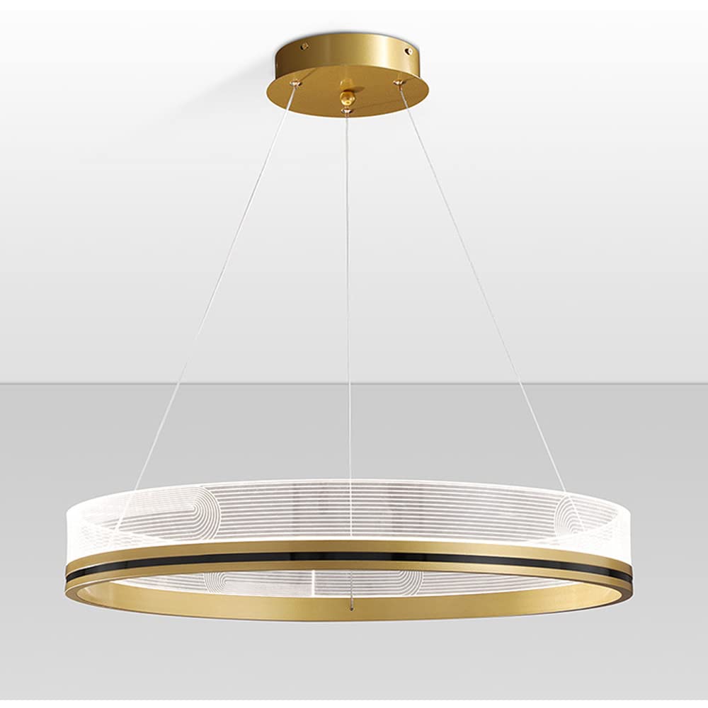 Lustres LED avec abat-jour variable suspension en aluminium 80cm design épuré