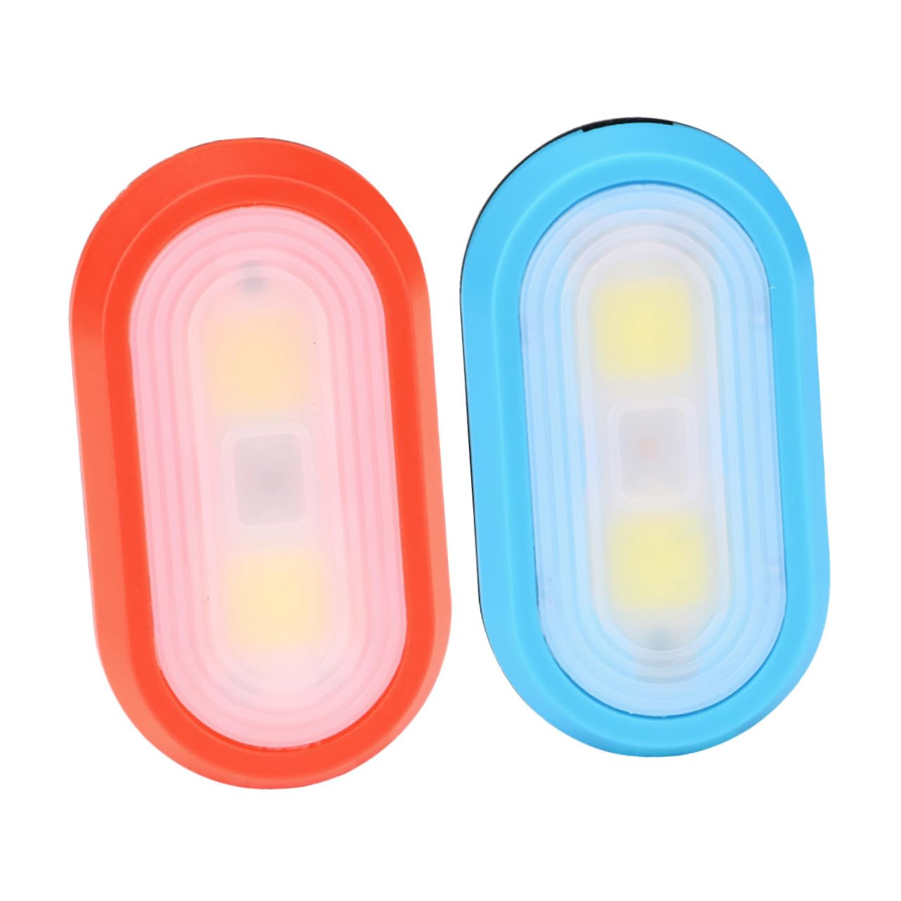 Garneck 2 Pack Waterproof Led Clip Light Outdoor Safety Night Light Night Running Fitness Camping Battery Operated Drop Proof