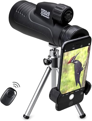 Popular Science by Celestron Outland X - Monocular de 0.472 x 1.969in con trípode, adaptador para smartphone y control remoto Bluetooth disponible en Yaxa Colombia