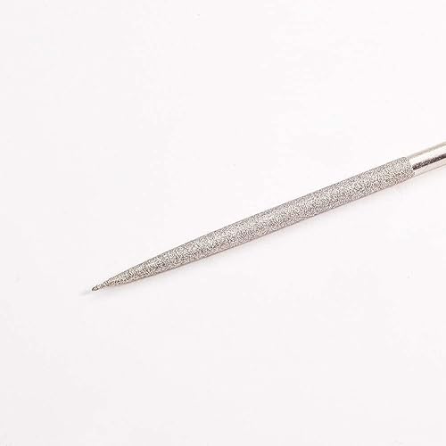 Miniatura 2 de Utoolmart Lima de aguja de diamante, juego de 5 limas de aguja de diamante, herramientas redondas de 0.197 in x 7.087 in, limas de punta pequeña de