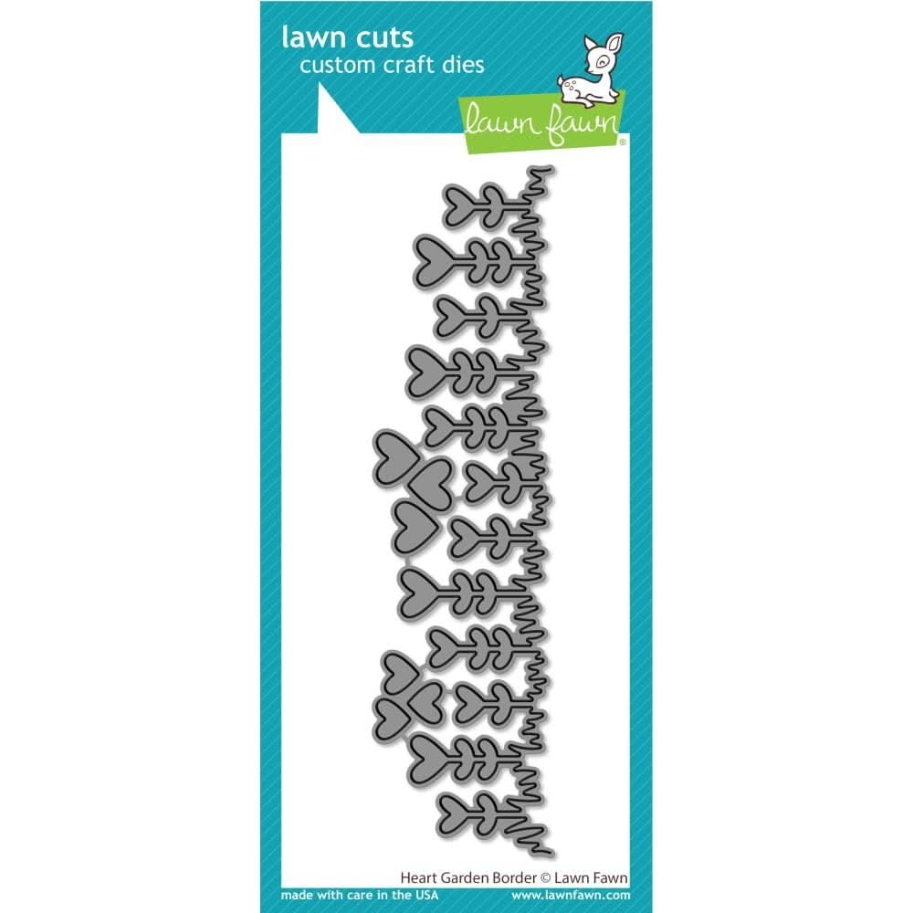 Lawn Cuts Custom Craft Die-Heart Garden Border