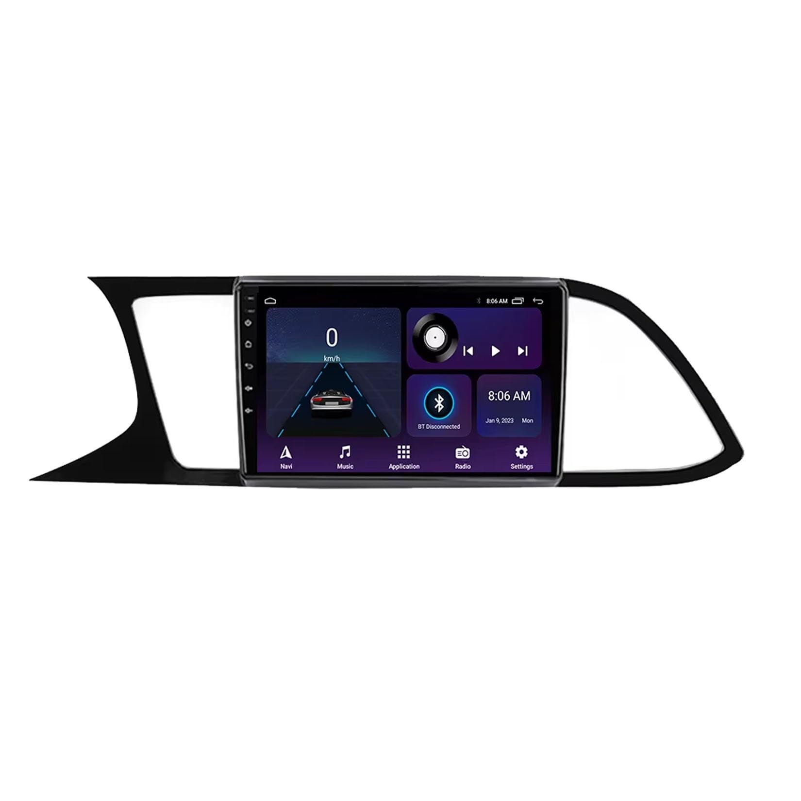 Car Stereo Carplay Radio de Coche para Seat Leon 3 MK3 2013-2018 HD Pantalla Tactil Radio Reproductor Reproductor de Internet, Bluetooth, WiFi, 4 Nuclear 1G+16G