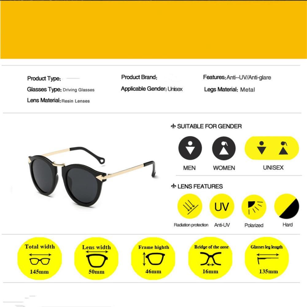 Gafas de sol polarizadas para mujer Gafas de sol tipo ojo de gato Gafas UV400