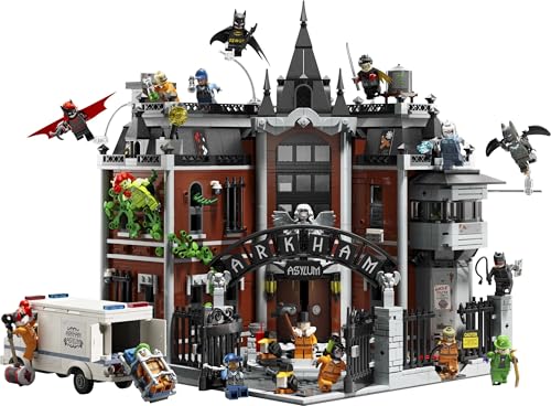 Image of LEGO DC Batman Arkham Asylum Collectible Building Set with 16 Minifigures, Gift for Adults 76300