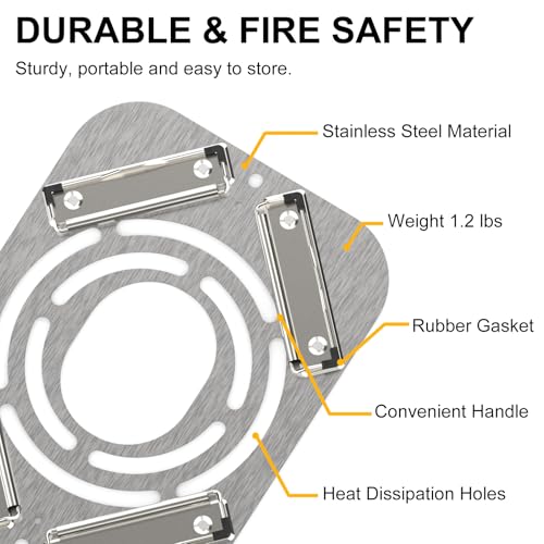 AYAMAYA Clip-On Stove Jack with 2.8" Chimney Hole for Canvas Bell Yurt Tent - Image 5