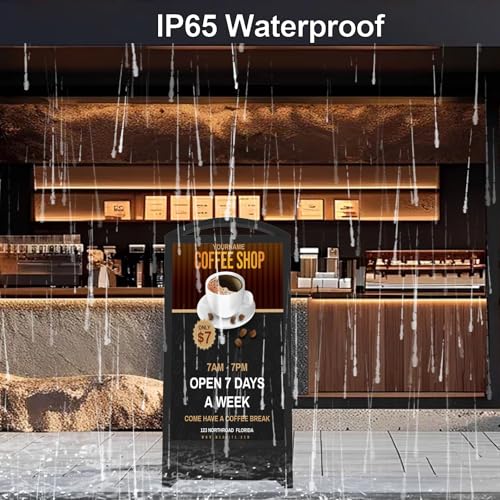 Image of 43inch Outdoor Digital Signage, 2000nits High Brightness LCD Touchscreen Advertising Display, IP65 Waterproof, CMS /USB /WiFi /Port Player, Split Screen,24 /7 Operation, 1200Wh Battery, Android OS