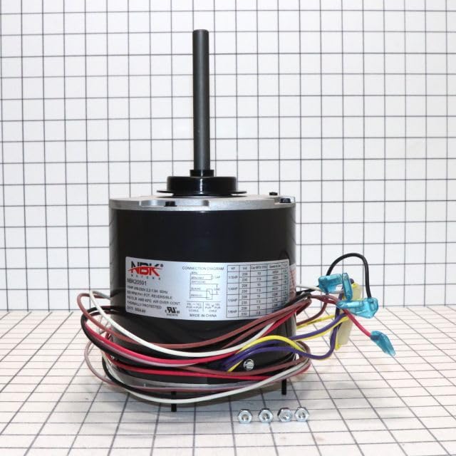 Amazon.com: NBK-20591 Condenser Motor 208-230V, 825 RPM, 1/3-1/6
