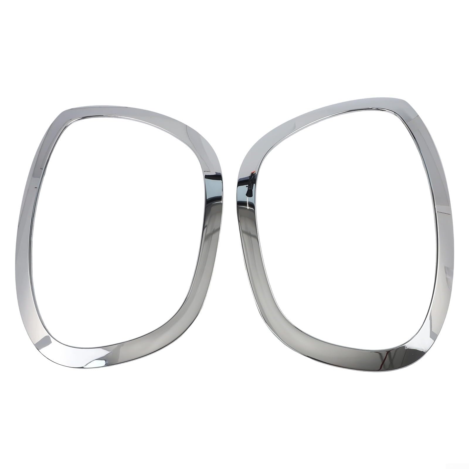 Confezione da 2 lunette per fari ad anello per Mini F60 F61 per Countryman 2017-2023, telaio esterno in ABS argento, ricambio 51137388117 51137388118