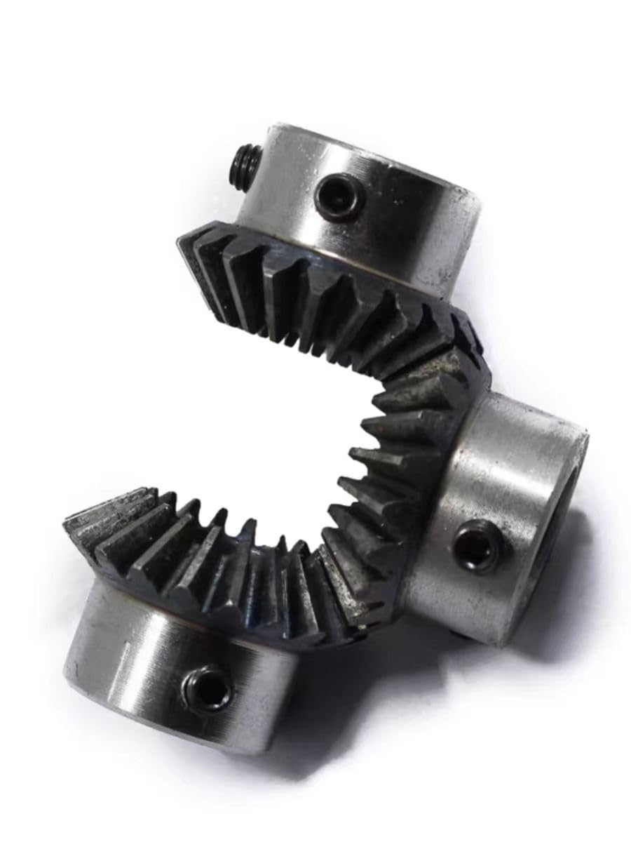 Motorritzel, Zahnrad, Modulritzel, Motorritzel 1:1 Kegelrad 1 Modul mit Innenloch 90-Grad-Antriebskommutierung Stahlzahnräder(1m 30t 15mm)