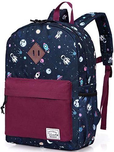 VASCHY Girls Backpack, Cute Kids Backpack for Little Girls Children's Rucksack Toddler School Backpack Bookbag for Kindergarten with Bottle Pockets (Cats)