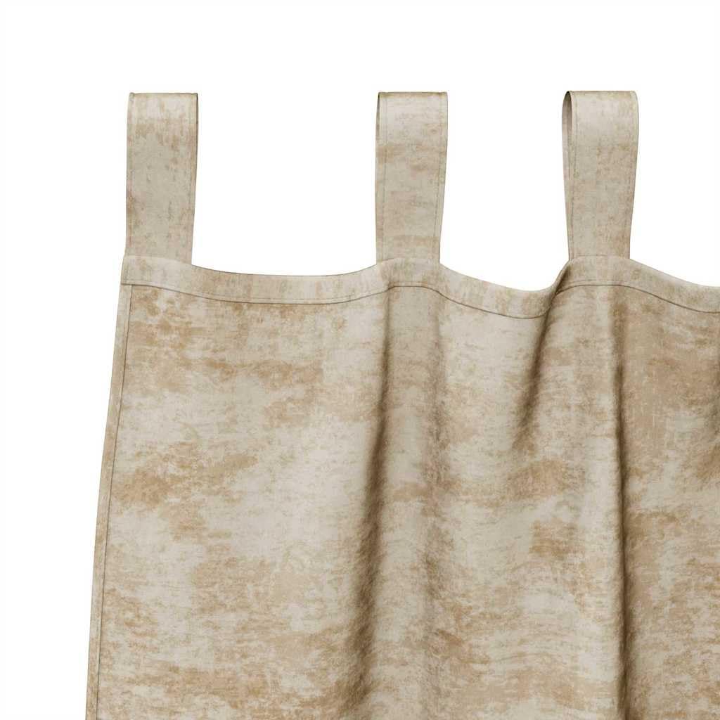Cortinas de terciopelo crema, 2 unidades, 260 x 140 cm, con oscurecimiento y privacidad, aislamiento térmico, opacas para salón, dormitorio, habitación infantil y oficina