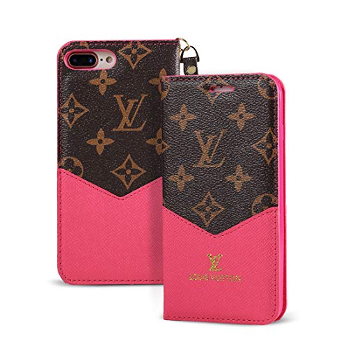 iPhone 11 Funda,Móvil Carcasa Por iPhone 11 Pro, iPhone 11 Pro Max, iPhone X / XS / XR / XS MAX Estuche con Cartera Tarjetas Magnetico Flip Protector por iPhone 7plus/8plus (iPhone 6plus/6splus, Rosa)