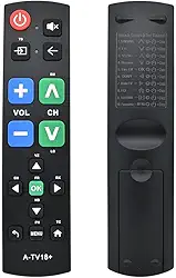 Controle remoto universal de TV com botão grande. Simples e fácil de usar, projetado especificamente para idosos, funciona com 99% de marcas de TV bem conhecidas, garantia de 2 anos