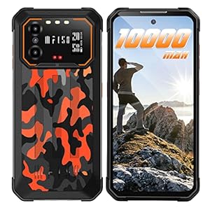 IIIF150 B1 Pro (2022) 10000mAh Outdoor Handy, 6GB + 128GB/1 TB 6.5″ FHD+ Outdoor Smartphone Ohne Vertrag mit Rückseite, 48MP +20MP Nachtsicht, Android 12 IP68/IP69K Wasserdichter Handy/4G Dual SIM/NFC