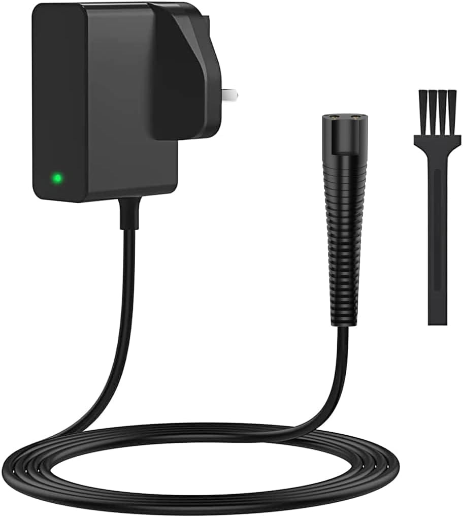 12V Charger Compatible with Braun Shaver 300s, 340s, 3040s, 3050cc, 6020s, 6075cc, 7027cs, 7075cc, 7790cc, 8370cc, 8457cc, 9095cc, 9290 Beard Trimmer Charging Cable