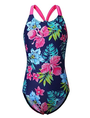 Image of XFGIRLS Baby /Toddler Girls Swimsuit Long Sleeve One-Piece Bathing Suit Rash Guard for Kids UPF 50+ Swimwear