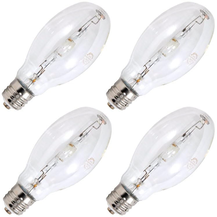 Industrial Performance Replacement for Plusrite 1575, MS250/ED28/PS/U/4K, 250 Watt, Metal Halide HID Light Bulb (4 Pack)
