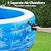 Inflatable Swimming Pool, 102” x 63” x27” Full-Sized Large Inflatable Pool with Seats Handles, Extra Large Blow Up Durable Thickened Pools for Outdoor, Garden, Backyard.