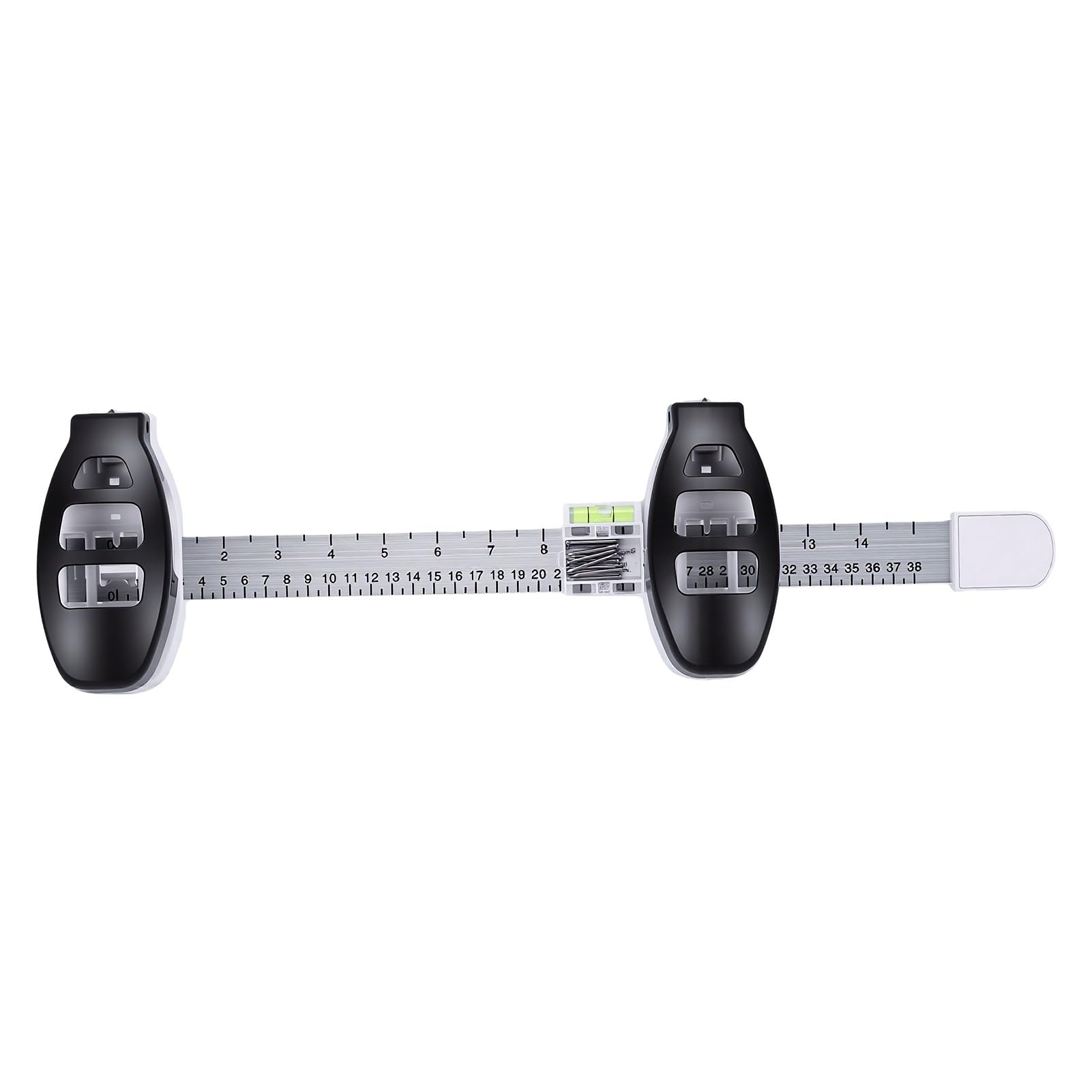 Alomejor Bilderaufhängung-Wasserwaage mit Nagelpositionsmarker, 5,3x18,7