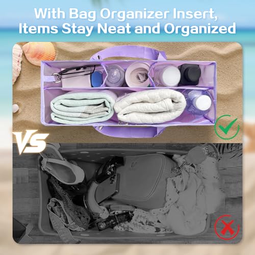 Image of XYFuuee Beach Bag Organizer Insert Divider for Medium Bogg Bag Accessories