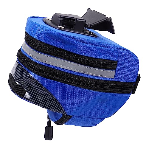Mipcase Saddle Pouch for Mountain Road Bikes Capacity Cycling Saddle Bag with Reflective Stripe Easy Clean Design for Storing Tools Phones Keys Money