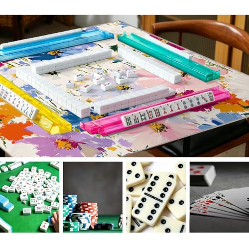 Tapete Mahjong Multicolor Acuarela 33x33 pulgadas miniatura 3
