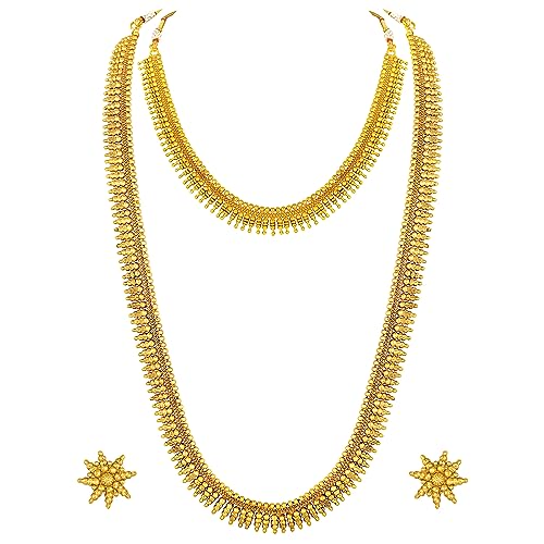Image of Peora Traditional Gold Plated Indian Bridal Jewellery Set Gift for Women