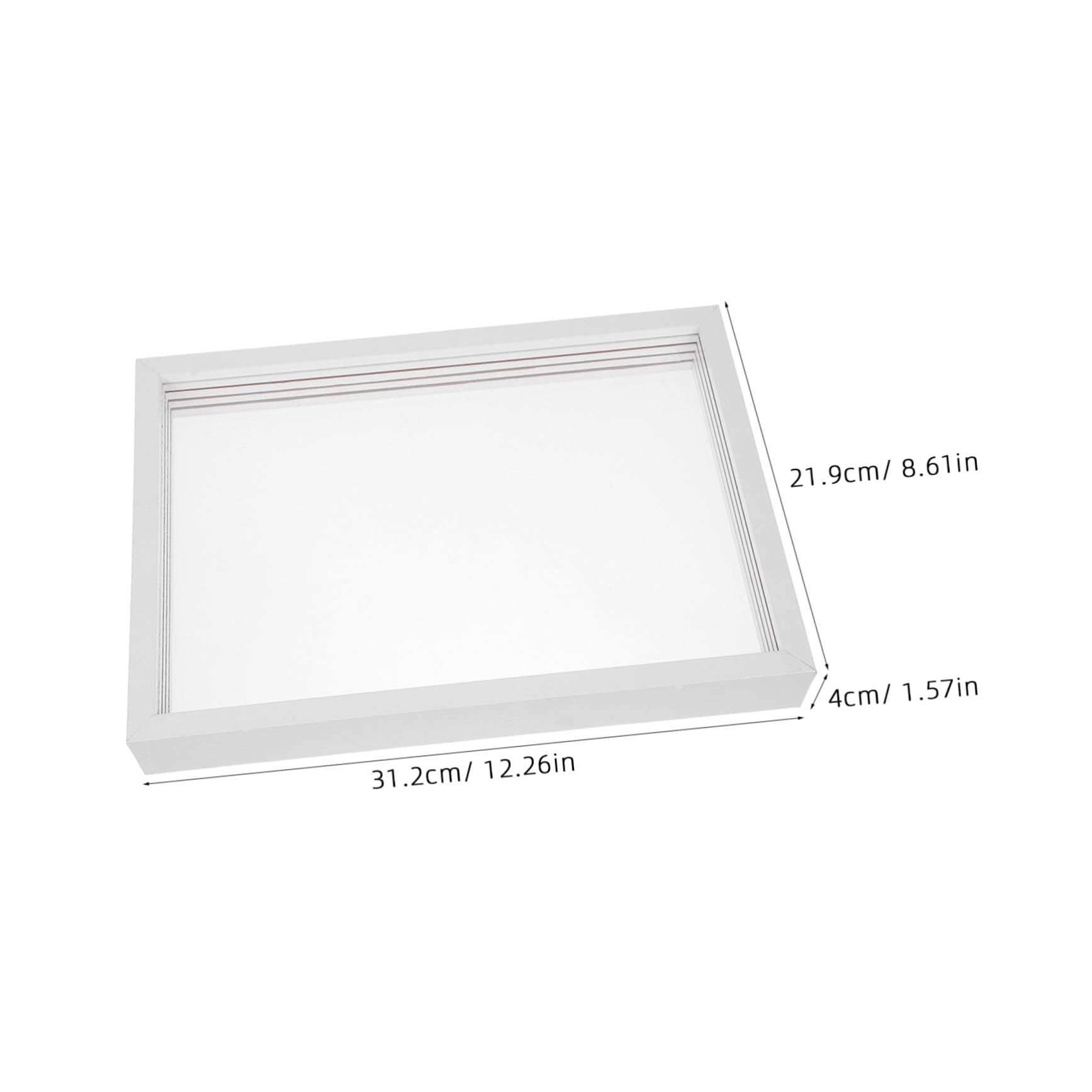 OUNONA Kit de Marco de Huella de Manos Madera Blanco para Recuerdo Familiar Pintura DIY