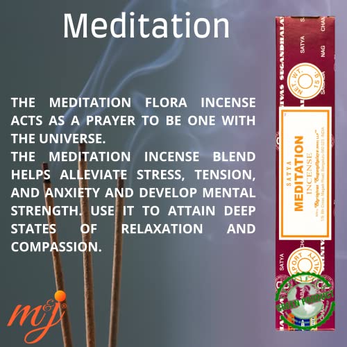 Original Satya Nag Champa Meditation Incense Sticks - Image 2