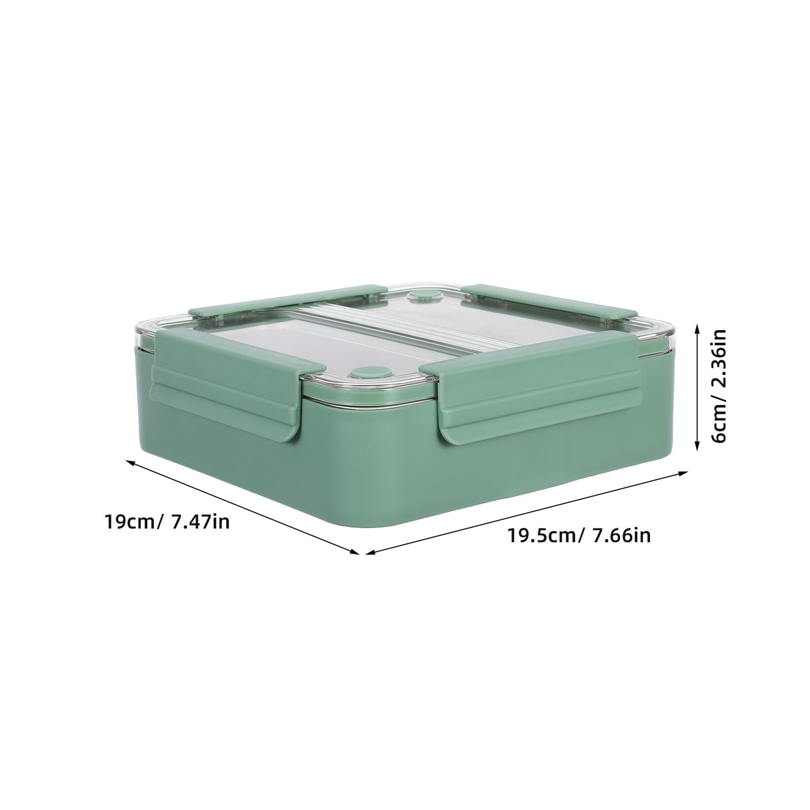 Boîte à Lunch Bento Acier Inoxydable Boîte Alimentaire Métallique Étanche avec Compartiments Amovibles Compartimentée pour Préparation Voyage et Pique-