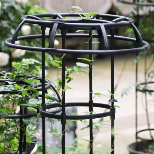Soporte de torre de obelisco de jardín para plantas trepadoras y vid de tomate 3