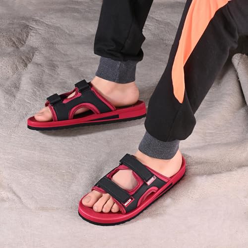Image of DOCTOR HEALTH SUPER SOFT Men's Casual Slippers with Soft Cushioned Sole, Double Strap with Toe Loop Design, Lightweight Anti-Slip Everyday Wear Slippers for Home and Outdoor Use