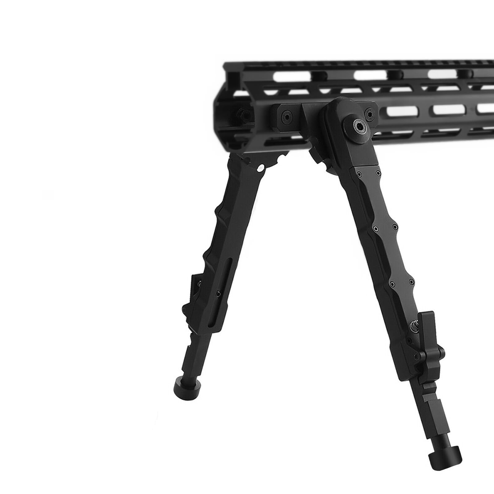 Aluminum Bipod for M-lok Compatible Handguard System Central Height of 6 Inches to 8 Inches Telescopic Side Mount Bipod