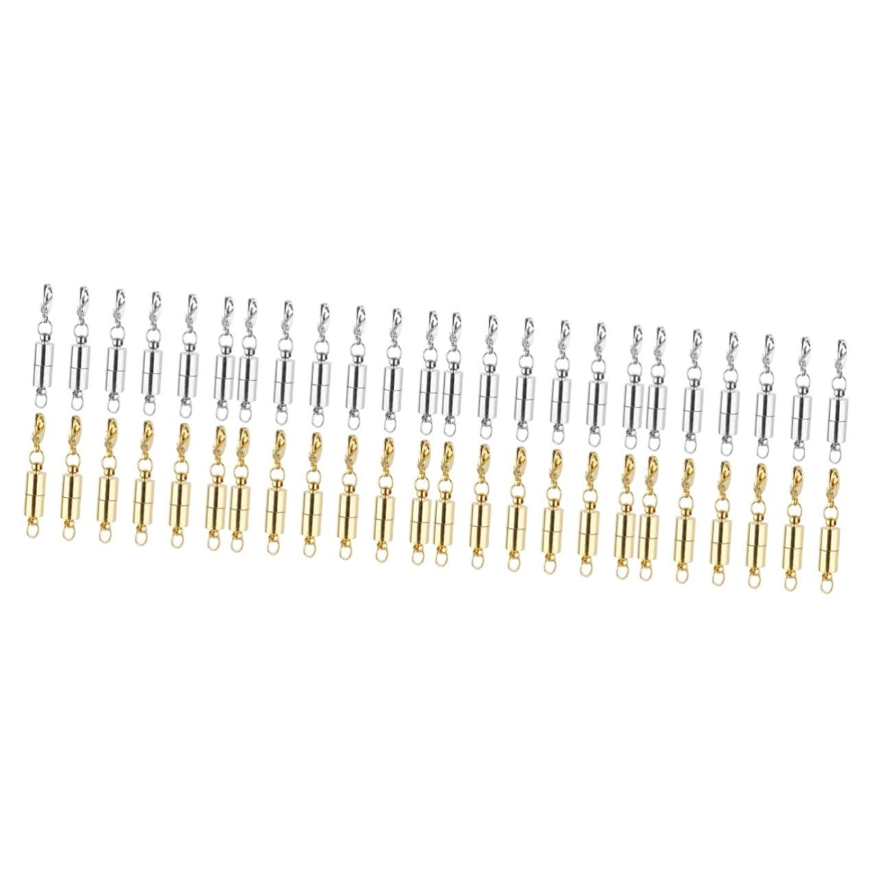 48 pezzi Chiusure Magnetiche per Gioielli da Fermagli Lobster Estensori per Collane e Bracciali Facile da Usare e Installare Design