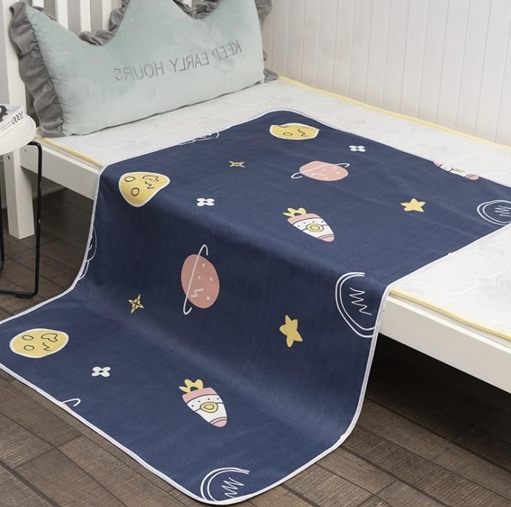 kidmat SafeNights - Matratzenschutz Kid mat Bettunterlage Wasserdicht Safe Nights Schutzmatte Undsaugstarke Bettnässunfälen Fur Einzel-Kleinkinder-und Kinderbetten Doppelbettensind (B,90 * 200cm)
