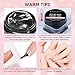 Makartt Solid Nail Glue Gel for Press on Nails: Strong Gel Nail Glue for Fake Nails, Long Lasting Clear Hard 3D Sculpting Gels for DIY Home and Salon Use 15ML UV Light Cured