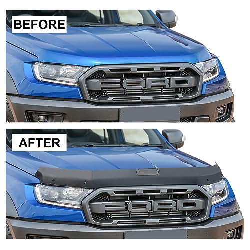 Protector de capó exclusivo negro mate para Ford Ranger Limited 4