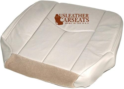 Miniatura 4 de Funda de cuero para asiento de automóvil, parte inferior del lado del conductor, compatible con (Chevy Suburban Tahoe 2003-2006, GMC Yukon)
