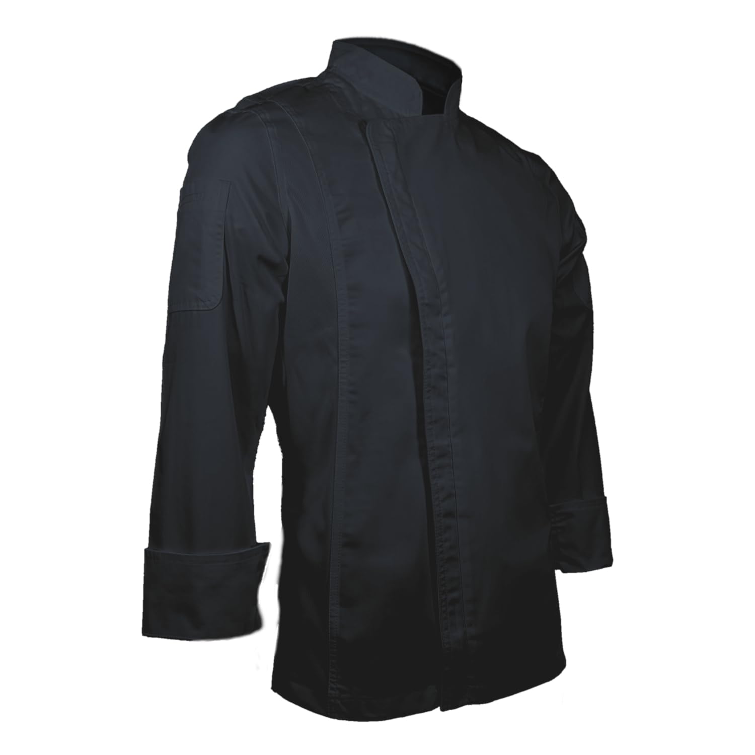 ChefsCloset Long Sleeve William Chef Coat, Modern Zipper Chef Jacket