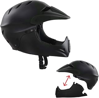 Stamina - Casco de bicicleta para adulto, color negro con mentonera extraíble T.M (55-58 cm)